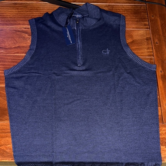 Augusta National Masters Clubhouse Collection Blue Sweater Vest - Picture 2 of 3